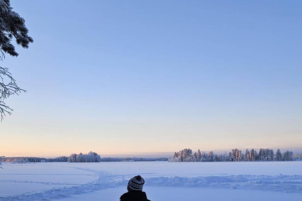 Lune de miel à la neige