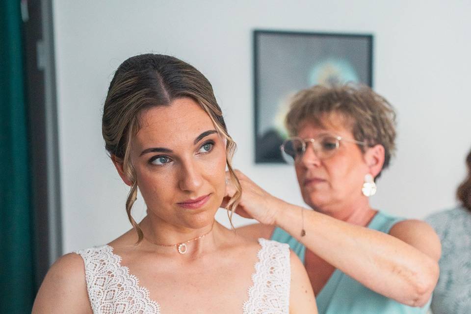 Dernière touche par maman