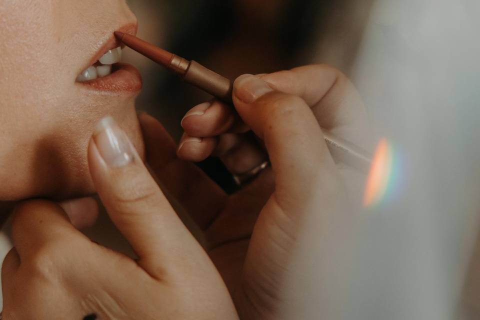 Mise en beauté mariée