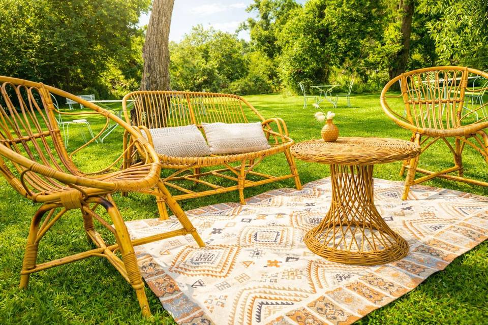 Mobilier extérieur mariage
