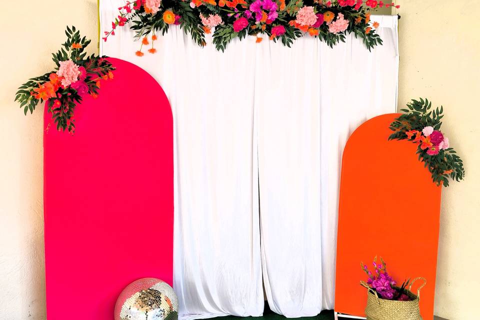 Photo déco coloré fushia orang