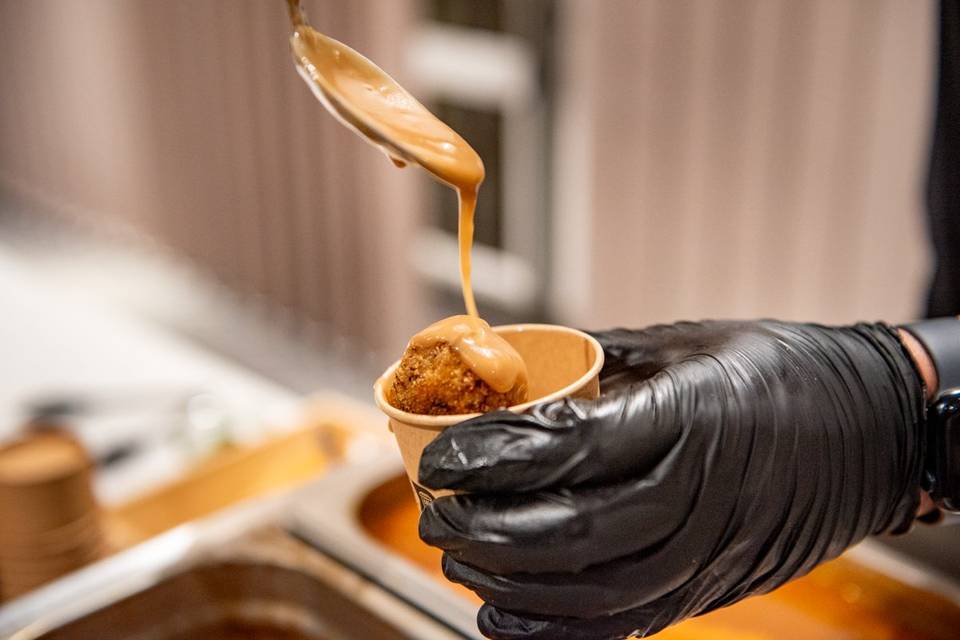 La croquette de canard napée