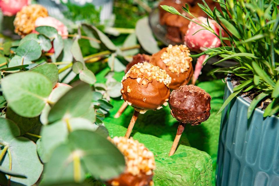 Mise en scène cake pop