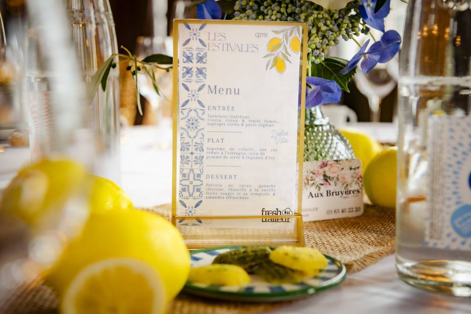 Le menu
