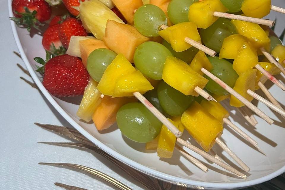 Brochettes de fruits