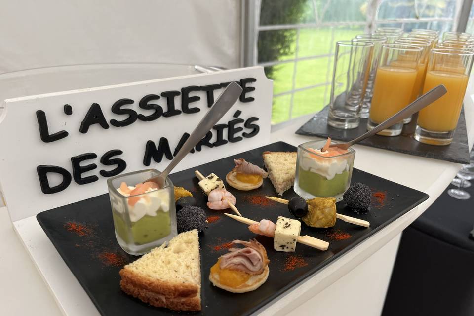 L'assiette des mariés