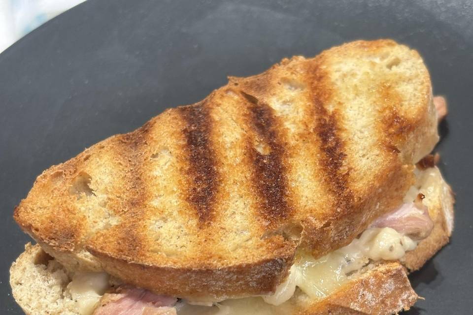 Croqué jambon broche truffe