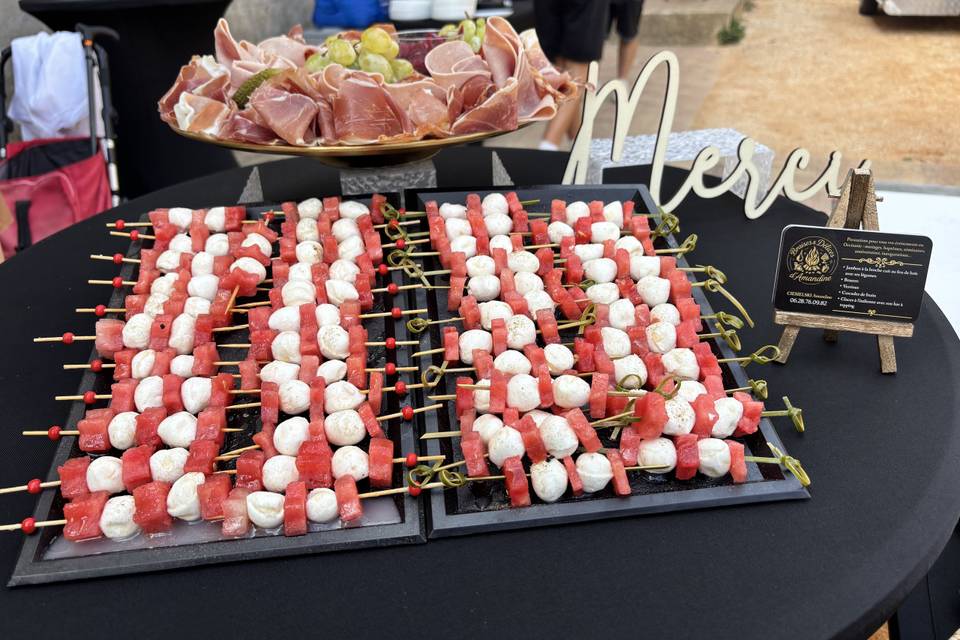 Pastèque mozzarella truffe