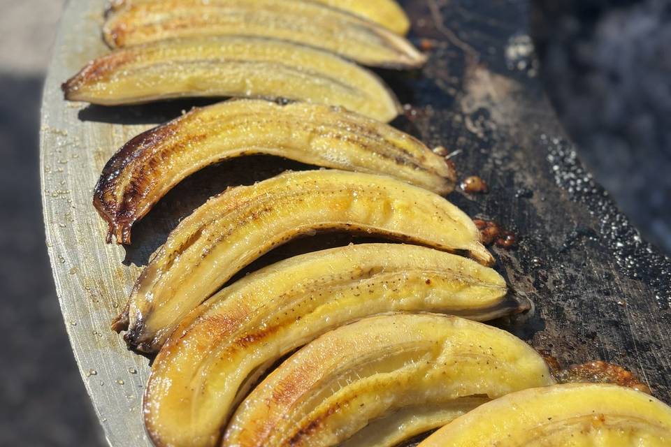 Bananes caramélisés flambées