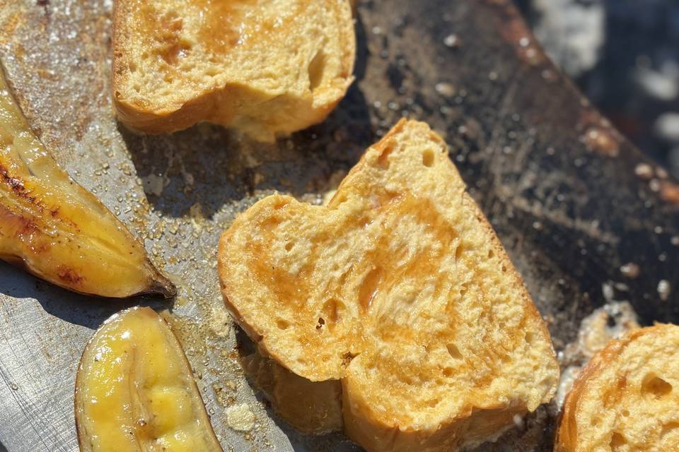 Brioche perdue brasero