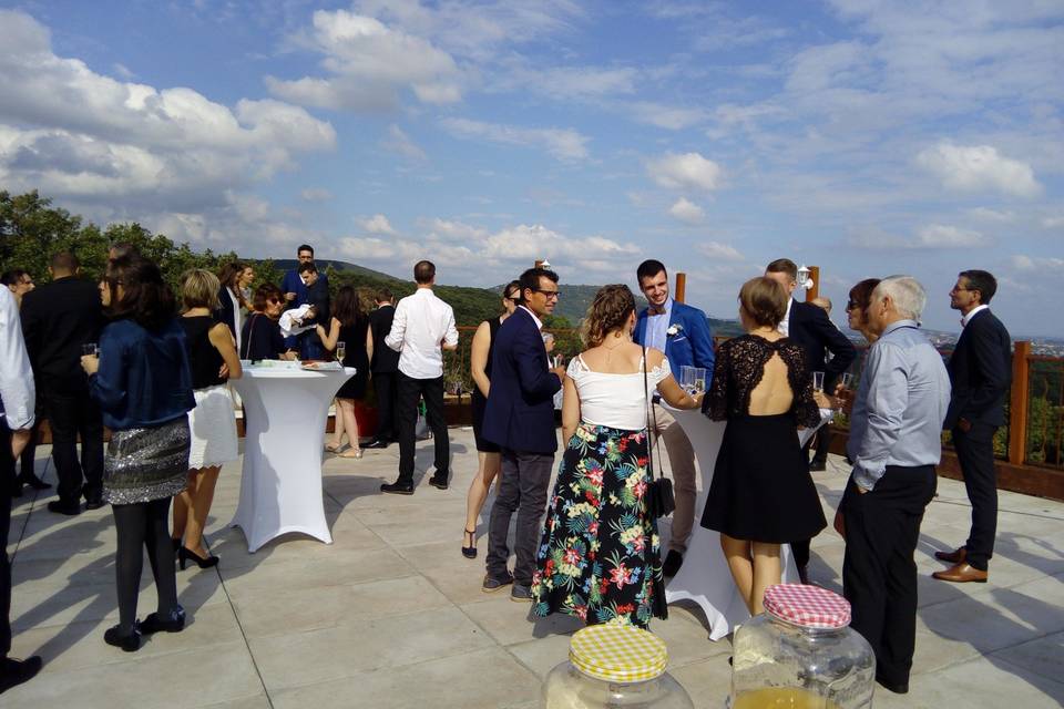 Ceremonie toit terrasse