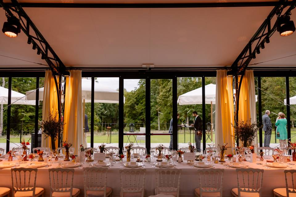 Dîner dans l'Orangerie