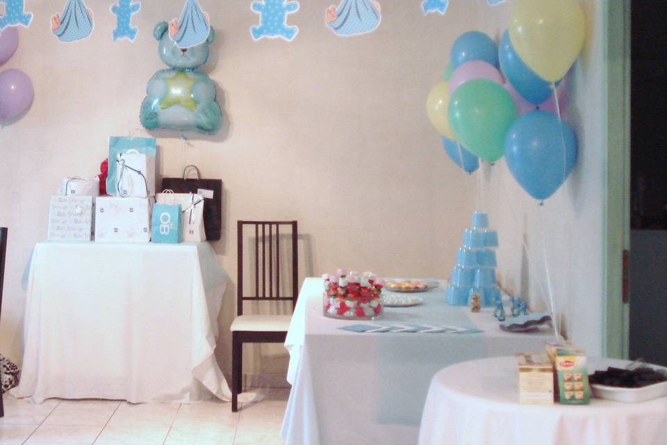 Babyshower salle décorée