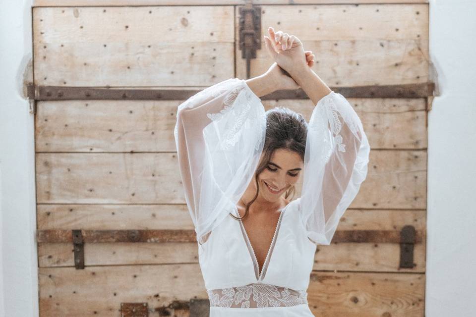 Robe lou manche amovibles
