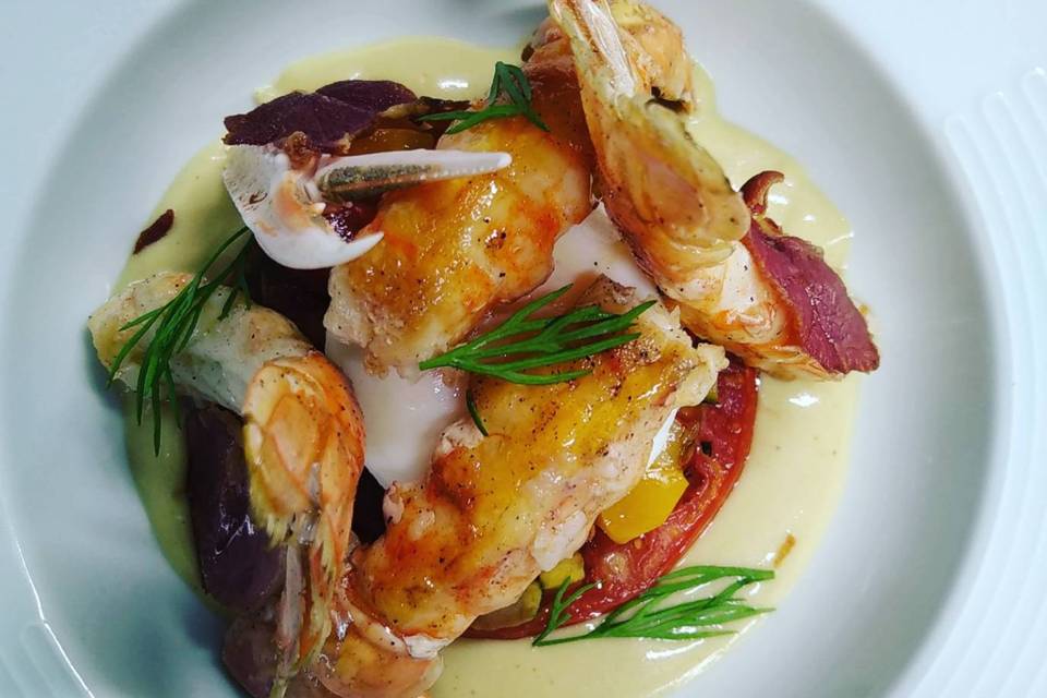 Plat crevettes