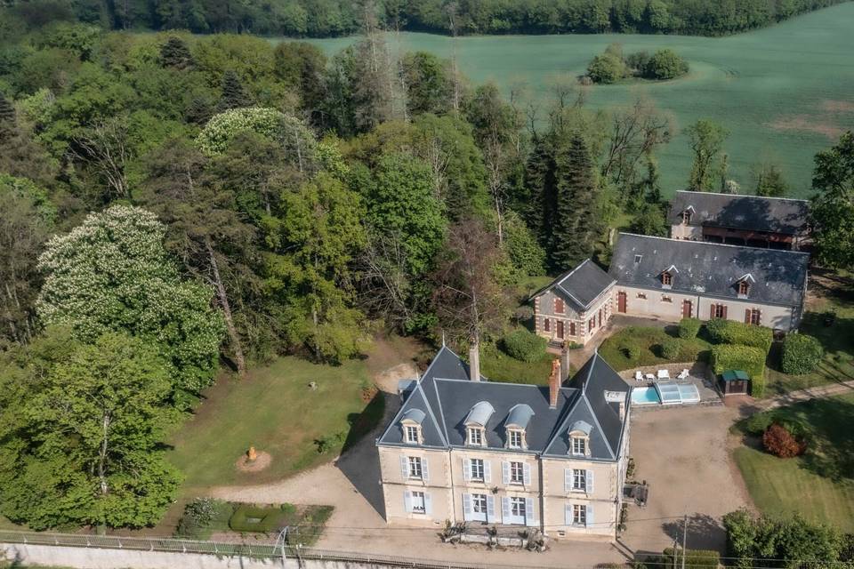 Vue du domaine du ciel de face