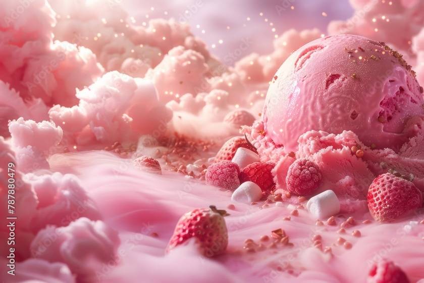 Paysage de glace fantastique