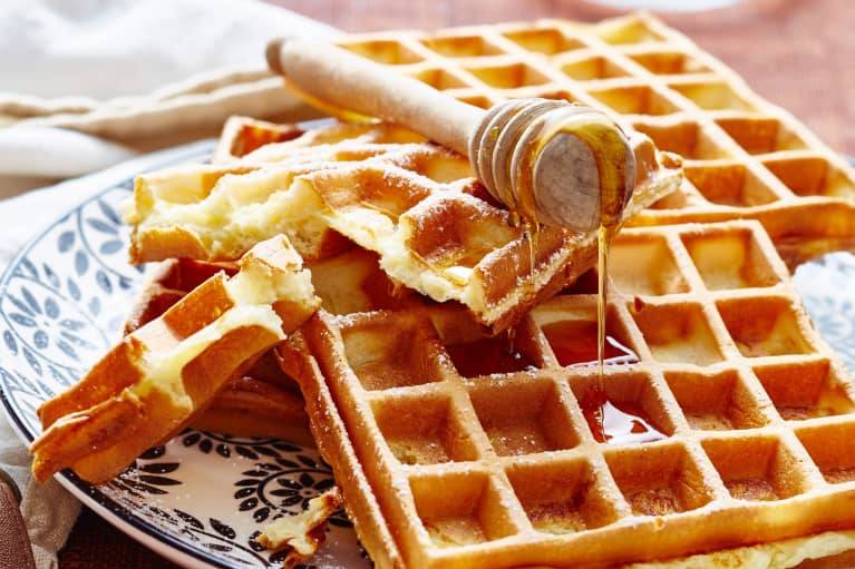 Gaufre au beurre vanillé