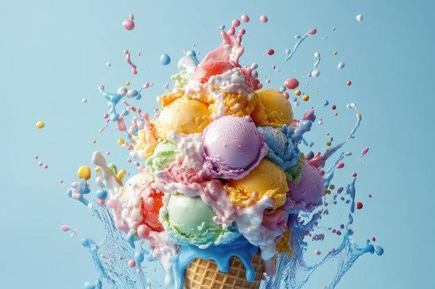 Eclat de boules de glace