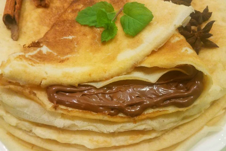 Crêpe beurre vanillé Nutella