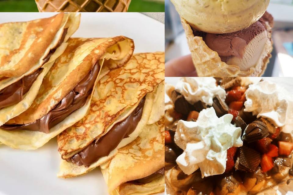 Crêpes + glaces