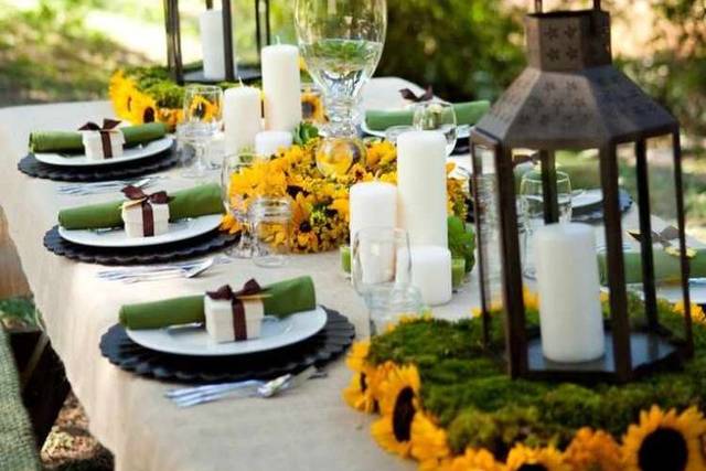 Une table de tournesol
