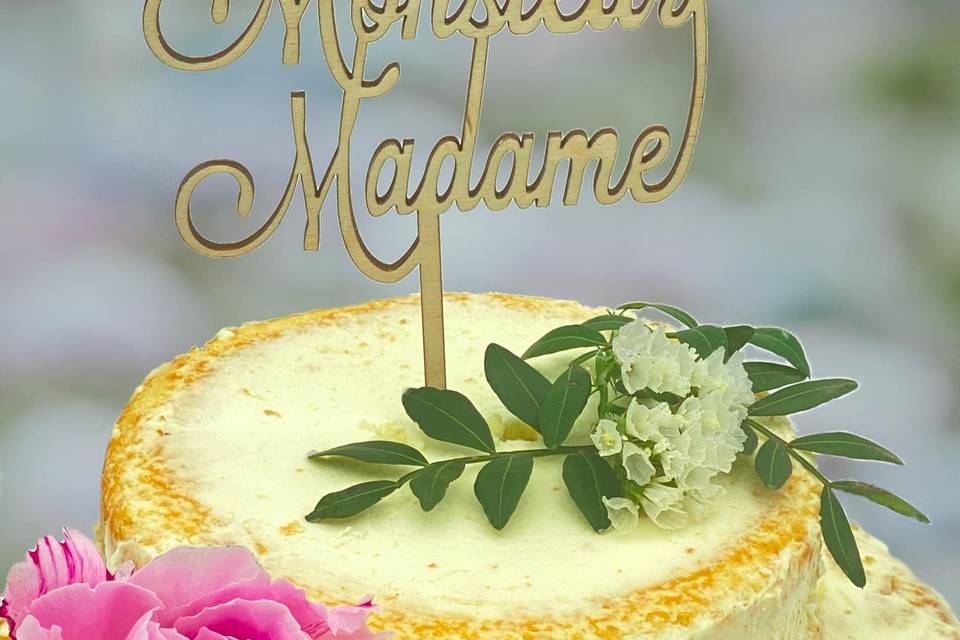 Cake Topper Monsieur Madame