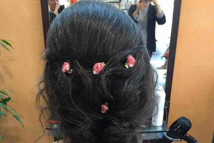 Chignon invitée mariage.