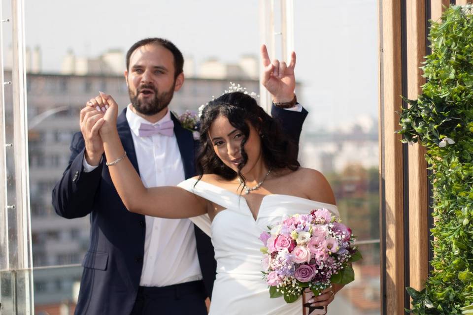 Arrivée couple