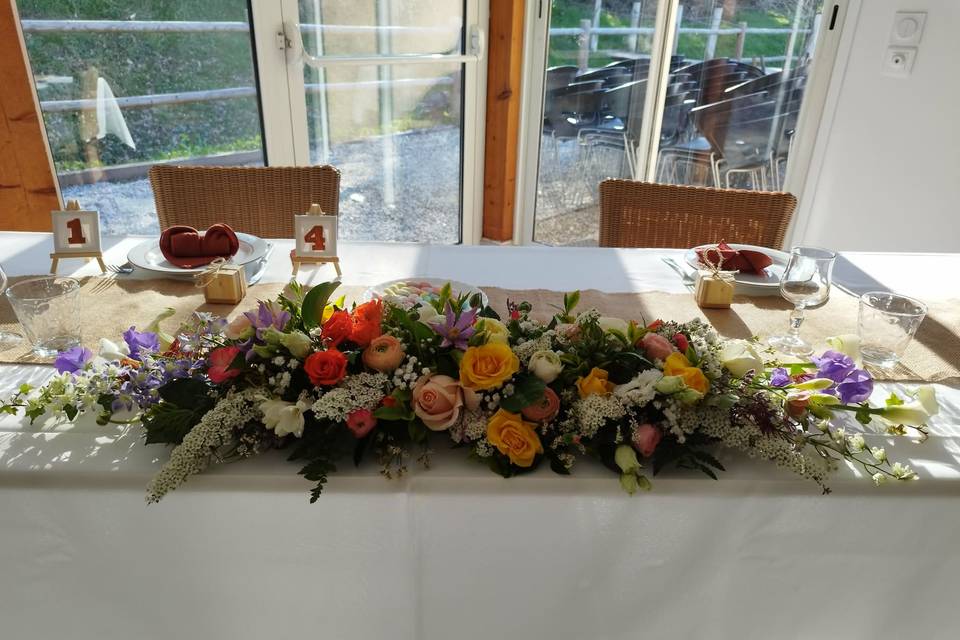 Centre de table d'honneur