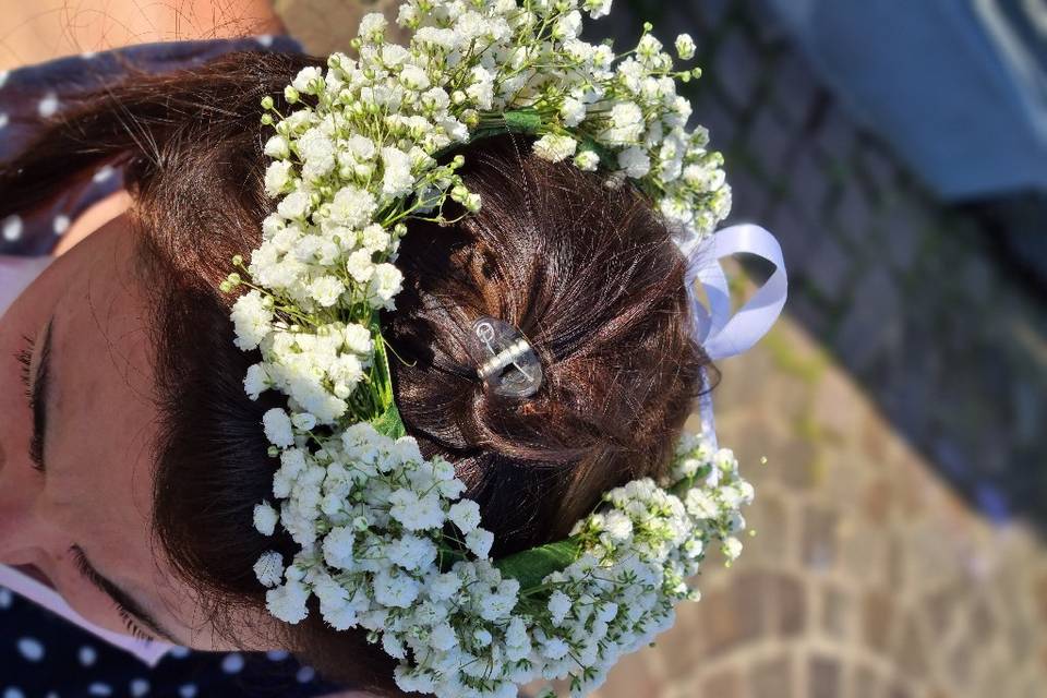 Couronne de gypsophille