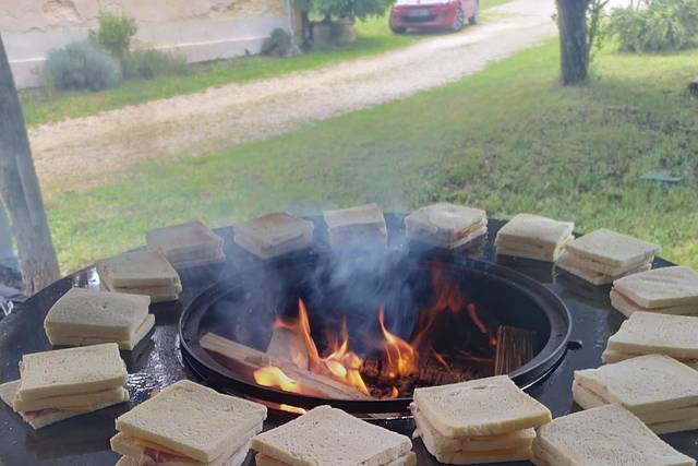 Croques au braséro