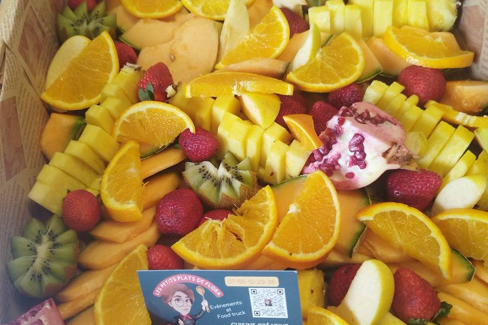 Fruits découpés