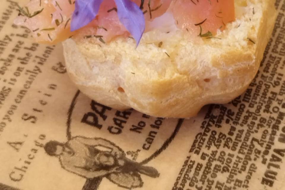 Petit choux saumon