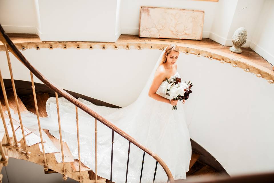 Le bouquet et la mariée