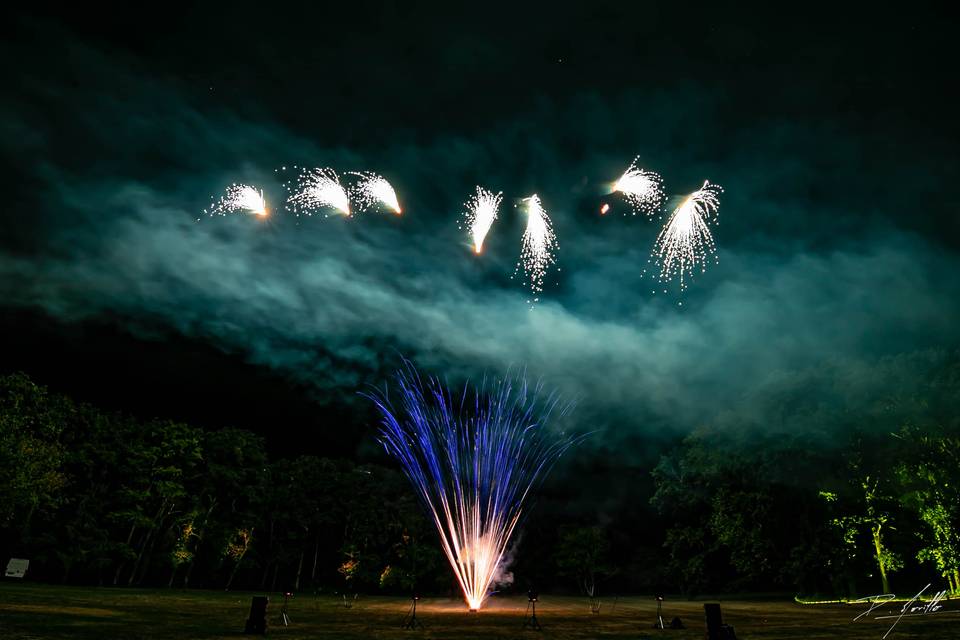 Effet lumière + feu argent