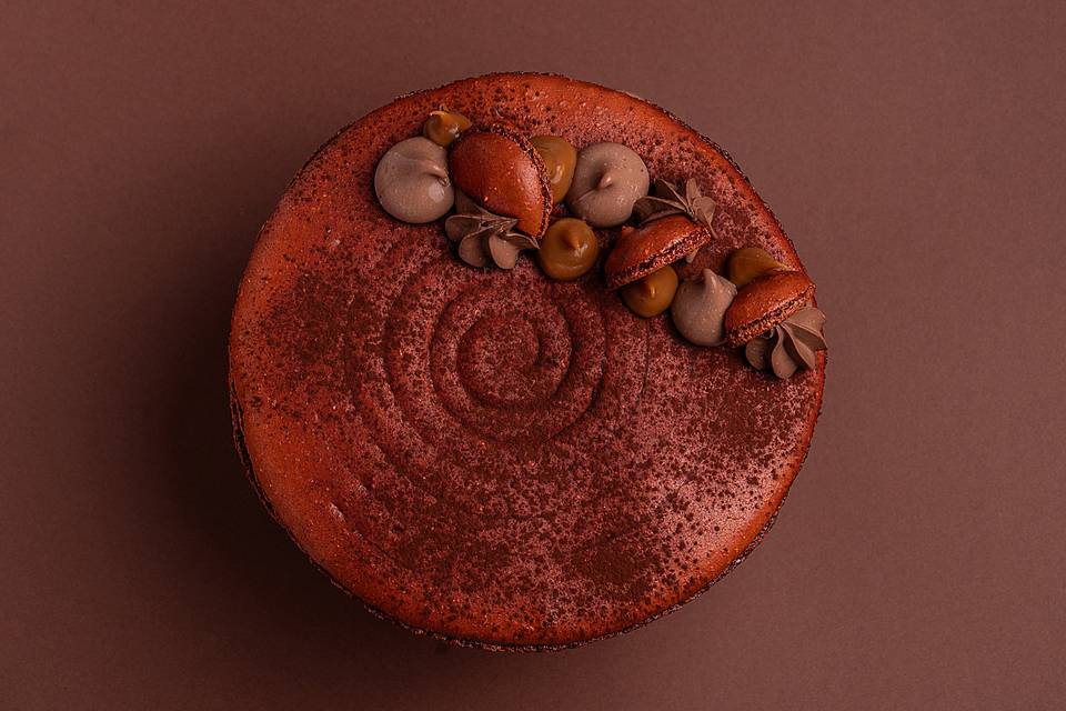 Macaron chocolat caramel