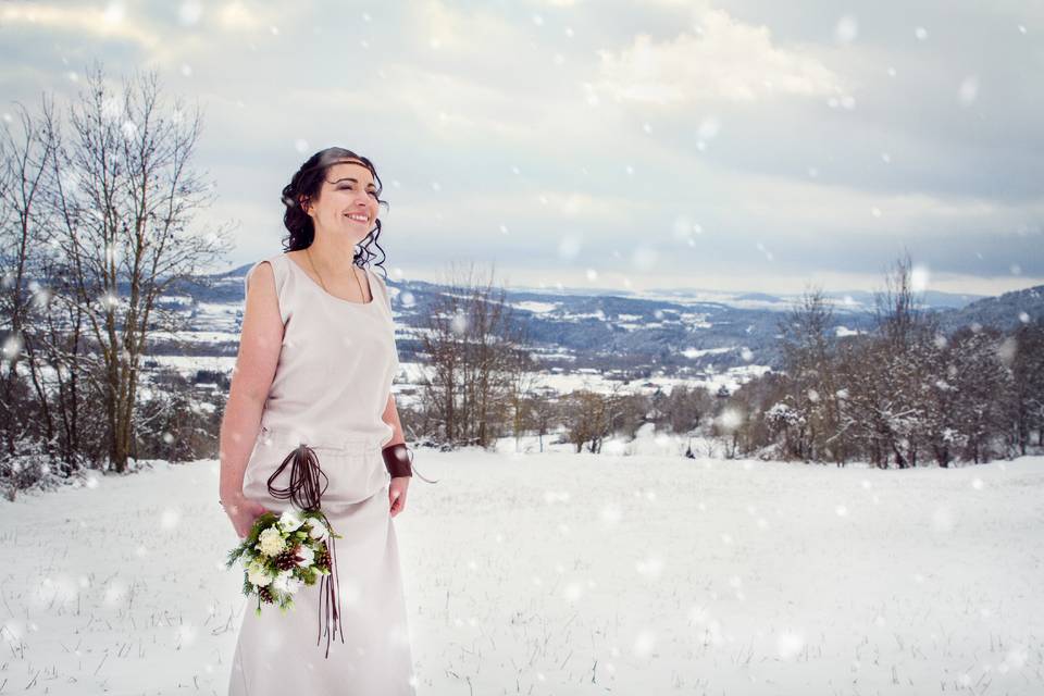 La mariée dans la neige