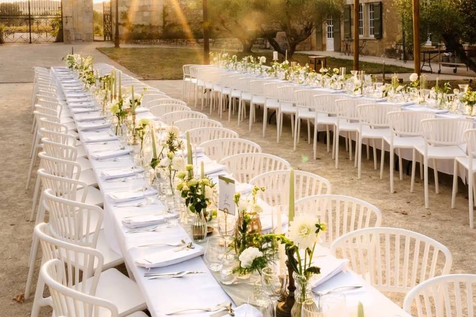 Banquet en extérieur