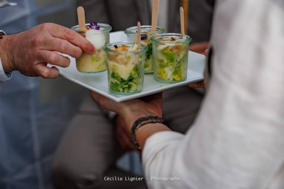 Salade césar en verrine