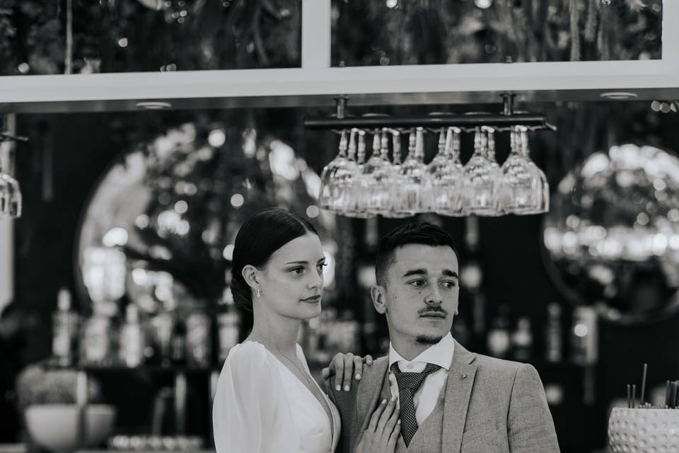 Couple au bar