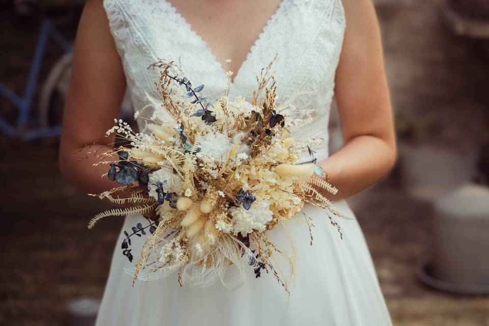 Bouquet fleurs séchés