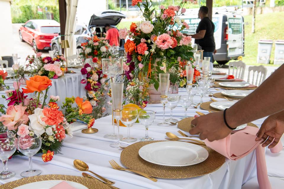 Dressage de table élégant