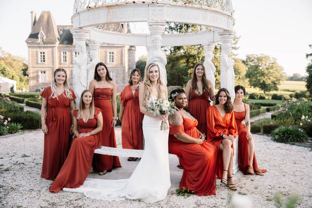 La mariée et les demoiselles