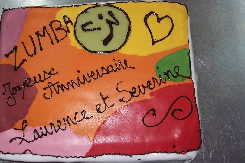 Gâteau thème zumba