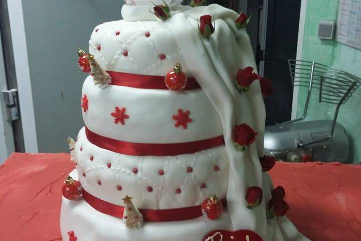 Wedding cake noel chic