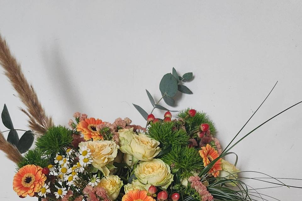 Bouquet rond coloré