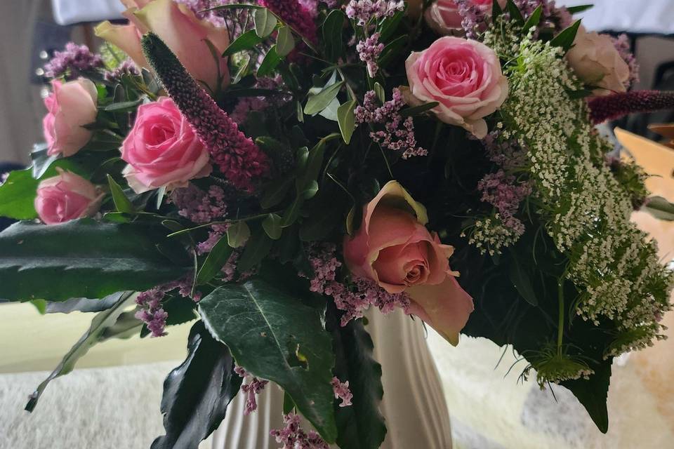 Bouquet de rose rose parme