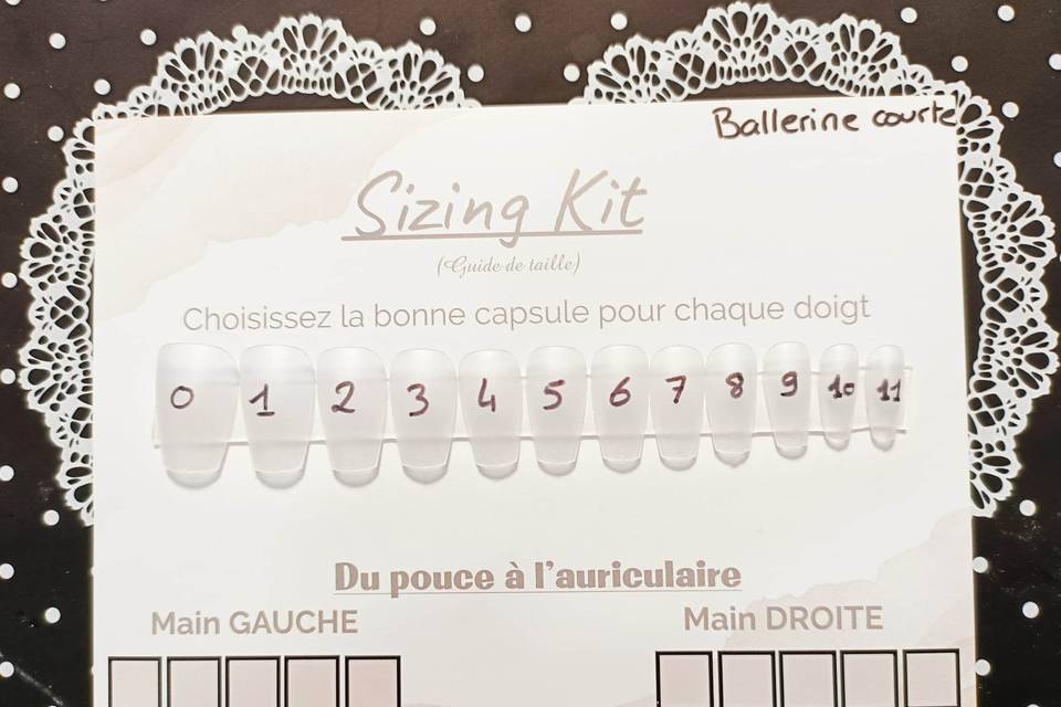 Sizing kit Ballerine courte