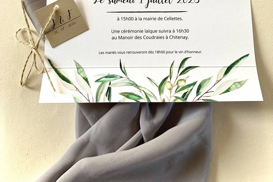 Faire part invitation